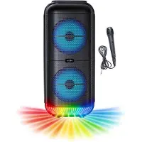 Inovalley Luminous Karaoke Speaker - - KA22-BTH - Bluetooth V5.0 - 49 cm - 500 W - Black