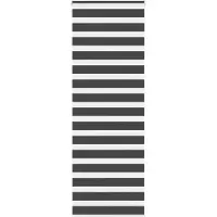 vidaXL Zebra rolgordijn 85x200 cm stofbreedte 80,9 cm zwart