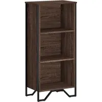 vidaXL Boekenkast 50x31x106 cm bewerkt hout bruin eikenkleurig