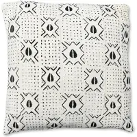 Poufs&Pillows Mudcloth kussen - Afrikaanse stijl - Handgemaakt - Bruine Mudcloth stof met origineel patroon - 45 x 45 cm