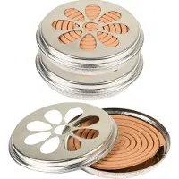 Fancy flames 30x Citronella wierookstokjes spiralen in blik 14 cm - 6-12 branduren