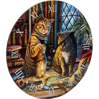 Lisa Parker Klok - Purrlock Holmes Kat - - Fantasy - 30x30x4cm