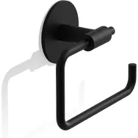 DECOR WALTHER WC rolhouder Basic Zelfklevend Black Matt