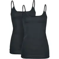 Black premium by emp Top - Doppelpack Tops mit Rundhalsausschnitt - XS tot 5XL - voor Vrouwen - zwart | Maat M