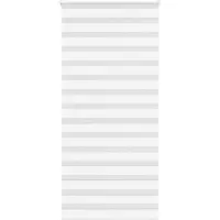 vidaXL Zebra rolgordijn 95x200 cm stofbreedte 90,9 cm polyester wit