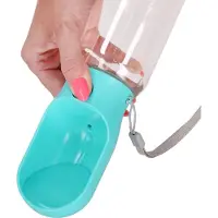 Springos Waterfles - Drinkbak - Reisfles - Blauw - 340 ML