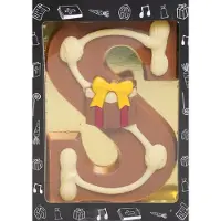 Pure Verwennerij Luxe Gedecoreerde Melk Chocolade Letter S - 200 Gram - sinterklaas