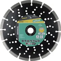 Wolfcraft 8312000 Diamanten doorslijpschijf 230 mm 1 stuk(s) Beton, Klinker, Natuursteen, Puimsteen, Kalkzandsteen