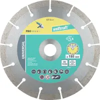 Wolfcraft Diamantdoorslijpschijf | Pro Univ | Ø180mm | 1 stuk - 8315000