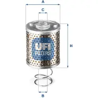 Ufi 26.617.00 Brandstoffilter