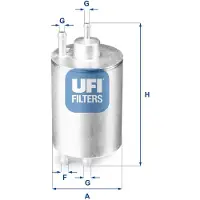 Ufi 31.841.00 Brandstoffilter