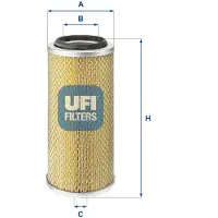 Ufi 27.881.00 Luchtfilter