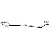 VEGAZ OS-516ERNS Uitlaat middendemper