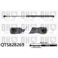 Quinton Hazell QTS828269 Gasveer achterklep