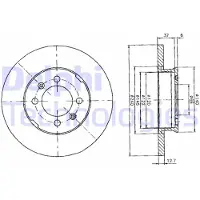 Delphi BG2150 Remschijf