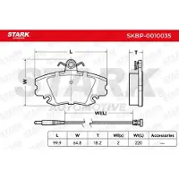 Stark SKBP-0010035 Remblokken