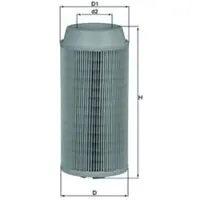 MAHLE ORIGINAL LX 1802 Luchtfilter