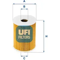 Ufi 25.091.00 Oliefilter