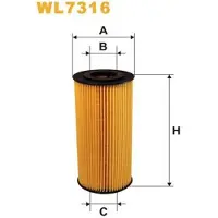 WIX FILTERS WL7316 Oliefilter