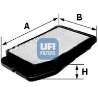 Ufi 30.255.00 Luchtfilter
