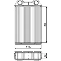 Valeo 811533 Kachelradiateur, interieurverwarming