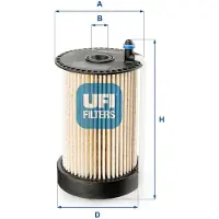 Ufi 26.031.00 Brandstoffilter