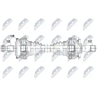 NTY NPW-ME-132 Aandrijfas