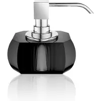 DECOR WALTHER Zeepdispenser Kristall 80 ml Antraciet Chrome