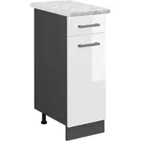 Vicco R-Line Keukenonderkast – 30 cm WB Marmer Wit Hoogglans