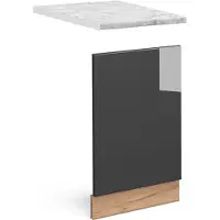Vicco Fame-Line Frontpaneel – 45 cm, WB Marmer Antraciet Hoogglans