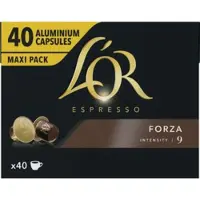 L'OR 5x Espresso Koffiecups Forza 40 stuks
