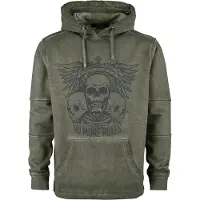 Rock Rebel by EMP Trui met capuchon - Kapuzenpullover mit Prints - S tot 5XL - voor Mannen - olijf - Maat 3XL
