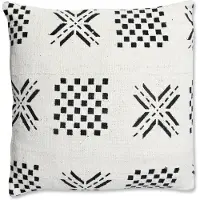 Poufs&Pillows Mudcloth kussen - Afrikaanse stijl - Handgemaakt - Mudcloth stof met origineel patroon - 45 x 45 cm