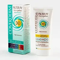 Coverderm Filteray Face Plus Droge Gevoelige Huid SPF 30 / 2 in 1 zonnecrème voor de droge en gevoelige huid SPF 30 50 ml