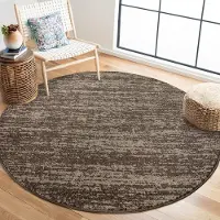 Muratap Relax oslo laagpolig effen vloerkleed rond modern tapijt bruin- 240 cm