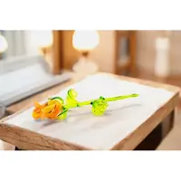 Loranto Roos Oranje - Roos - Bloem - Glazen roos - Glazen bloemen - Bloem glas - Cadeau - Cadeau voor vrouw