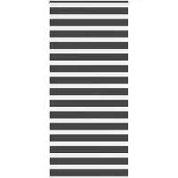 vidaXL Zebra rolgordijn 95x200 cm stofbreedte 90,9 cm zwart