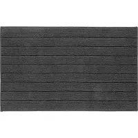 Casilin Badmat Antislip 60x100cm Luca - Waterabsorberende Badkamermat - Wasbaar en Sneldrogend - Voor Douche en Bad - 100% Katoen - Rechthoek - Grijs
