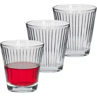 Alessandro Drinkglazen Athena Crystal - 3x stuks - glas - 230 ml - H9 cm - waterglazen - Frisdrank - Sapglazen