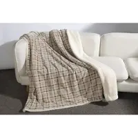 Vandersickel Plaid Granada 150 x 200 cm | microfibre grand luxe en imitatieschaap | double face