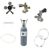 Ich-zapfe Accessoirepakket voor biertap 2-kraans - met 2x Fustkoppeling Type A, Type M