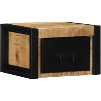 vidaXL Nachtkastje 40x35x25 cm massief ruw mangohout