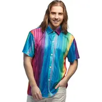 Boland - Shirt Relaxed (XL) - Volwassenen - Hippie - Pride - Hippie - 70s - Flower Power