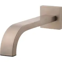 Boss & Wessing Bws inbouwuitloop vierkant 30 cm 1/2 geborsteld staal