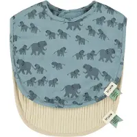 Trixie Slabbetje 2-Pack Mix - Fierce Fox Enchanting Elephant