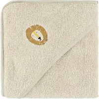 Trixie Aura Lion badcape – 75x75 cm – biologisch katoen – geschikt voor baby's