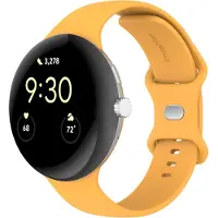 IMoshion Siliconen⁺ bandje voor de Google Pixel Watch 3 / 4 (45 mm) - Maat L - Geel