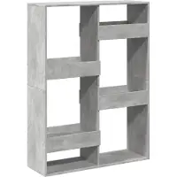vidaXL Boekenkast 100x33x135 cm bewerkt hout betongrijs