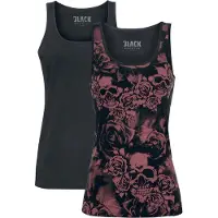 Black premium by emp Top - Doppelpack Tops - S tot 3XL - voor Vrouwen - zwart | Maat M