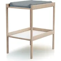 WEBABY Verschoontafel met 1 plank in hout Beuken onbewerkt